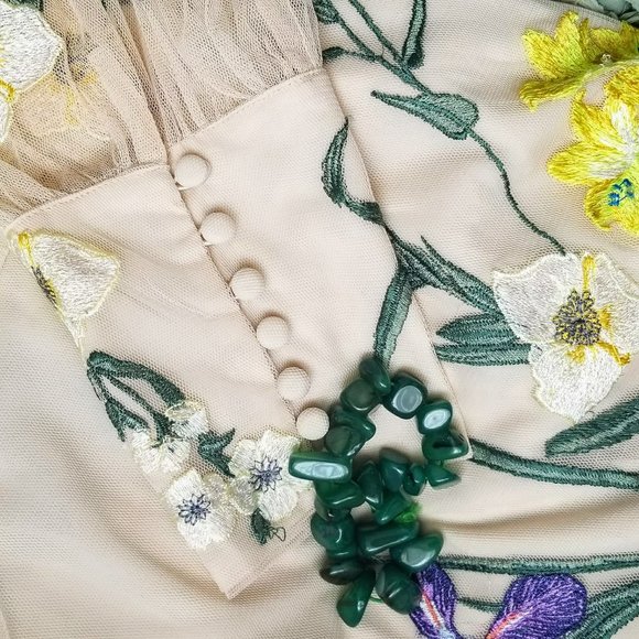 ASOS Blouson Sleeve Floral Dress 12 - Picture 8 of 16